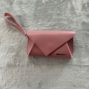 Jantaminiau x KLM Pink‎ Envelope Wristlet Clutch Travel Bag Limited Edition